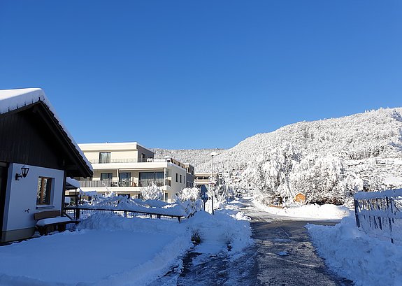 Überbauung Schmittenbach verschneit