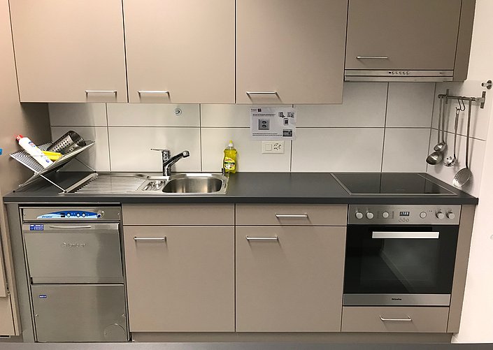 Mehrzweckraum Küchenansicht